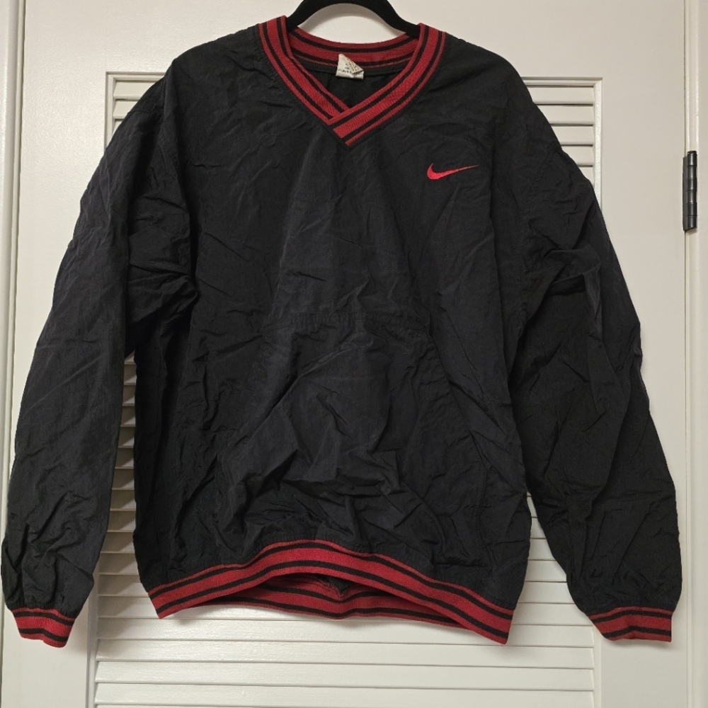 Nike - Men's Vintage Nike Pullover Windbreaker Jacket Embroided Logo 